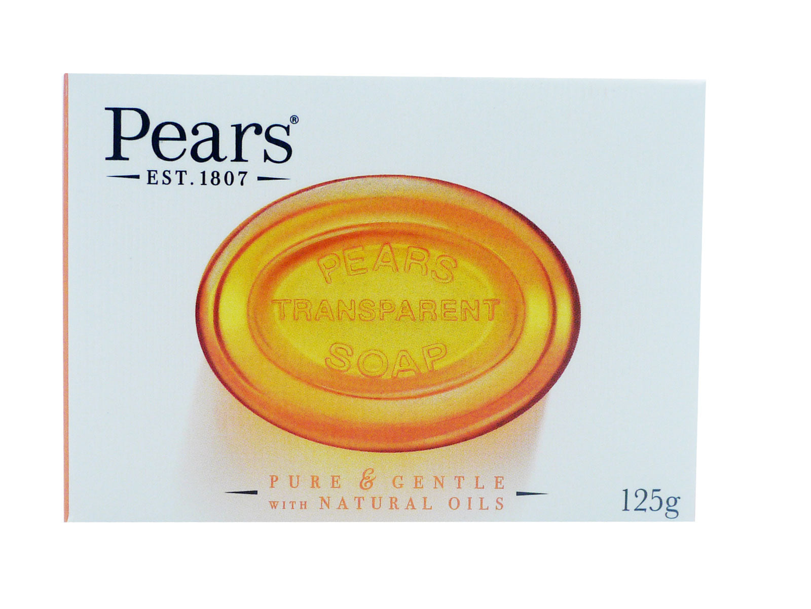 Buy Pears Transparent Soap Bar 125g - Premium Quality Toiletries Online - Product Image Buy Pears Transparent Soap Bar 125g - Premium Quality Toiletries Online - Product Image